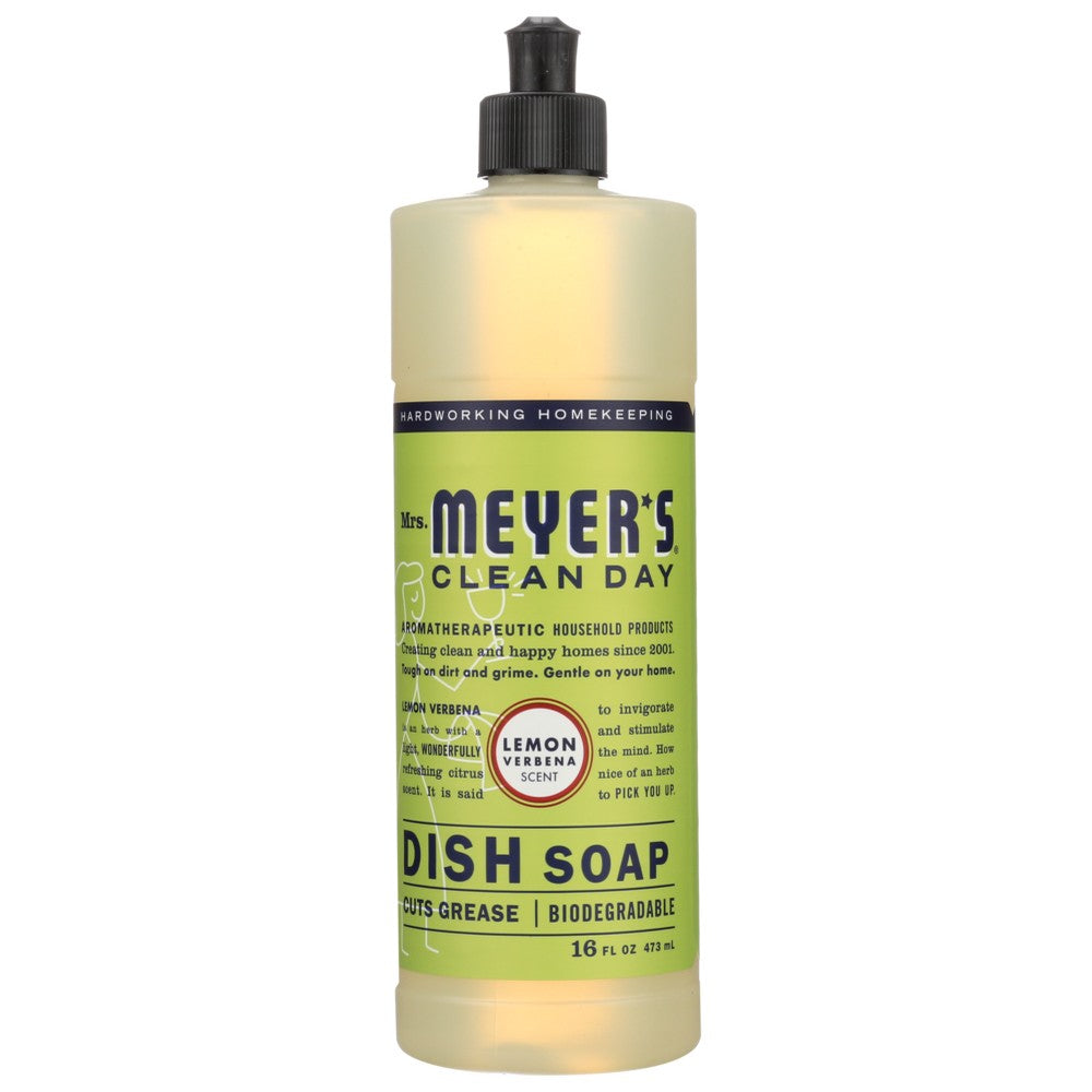 Mrs. Meyer's Clean Day® 650393, Mrs. Meyer's Clean Day Lemon Verbena Dish Soap, 16 Oz.,  Case of 6