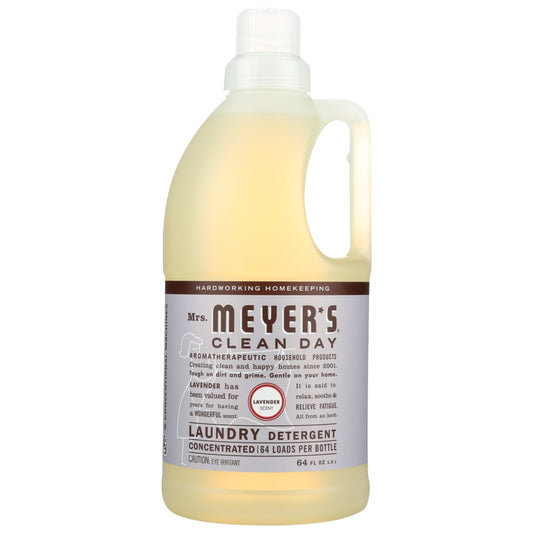 Mrs Meyers Clean Day 651367, Mrs. Meyer's Clean Day Laundry Detergent, Lavender, 64 Fl. Oz.,  Case of 6