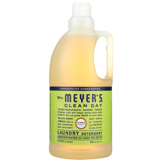 Mrs Meyers Clean Day 651369, Mrs. Meyer's Clean Day Laundry Detergent, Lemon Verbena, 64 Fl. Oz.,  Case of 6