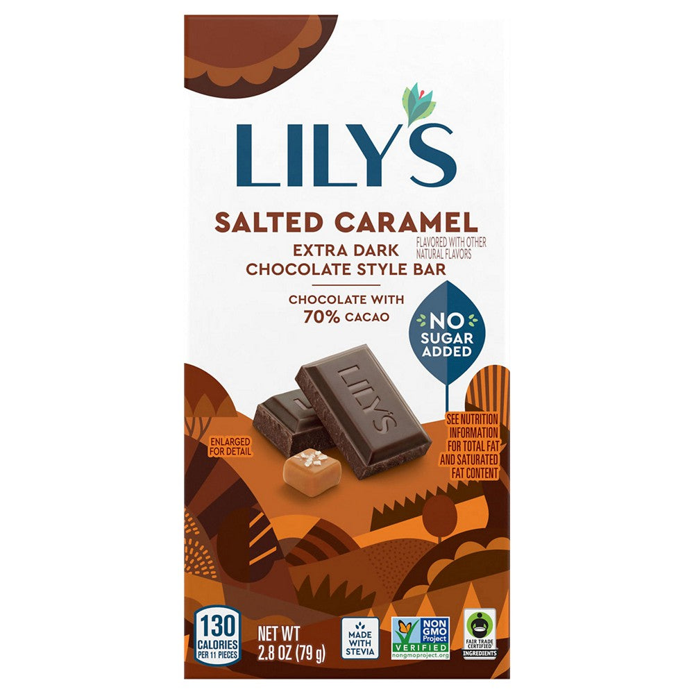 Lilys - Bar Dk Choc 70% Sltd Crml - Case of 12-2.8 OZ