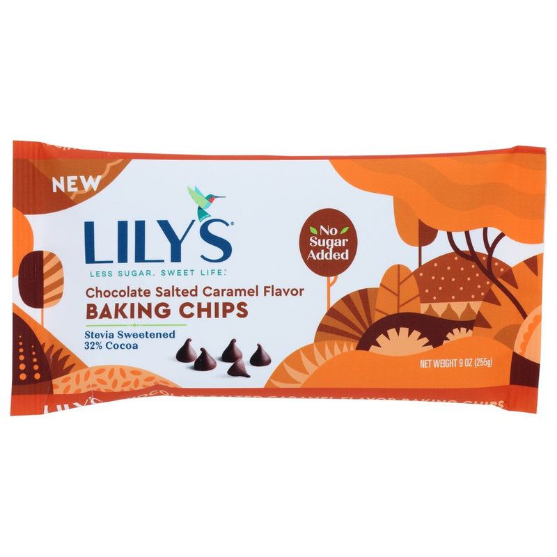 Lilys Sweets Chips Baking Sltd Caramel - 9 Ounce, Case of 12