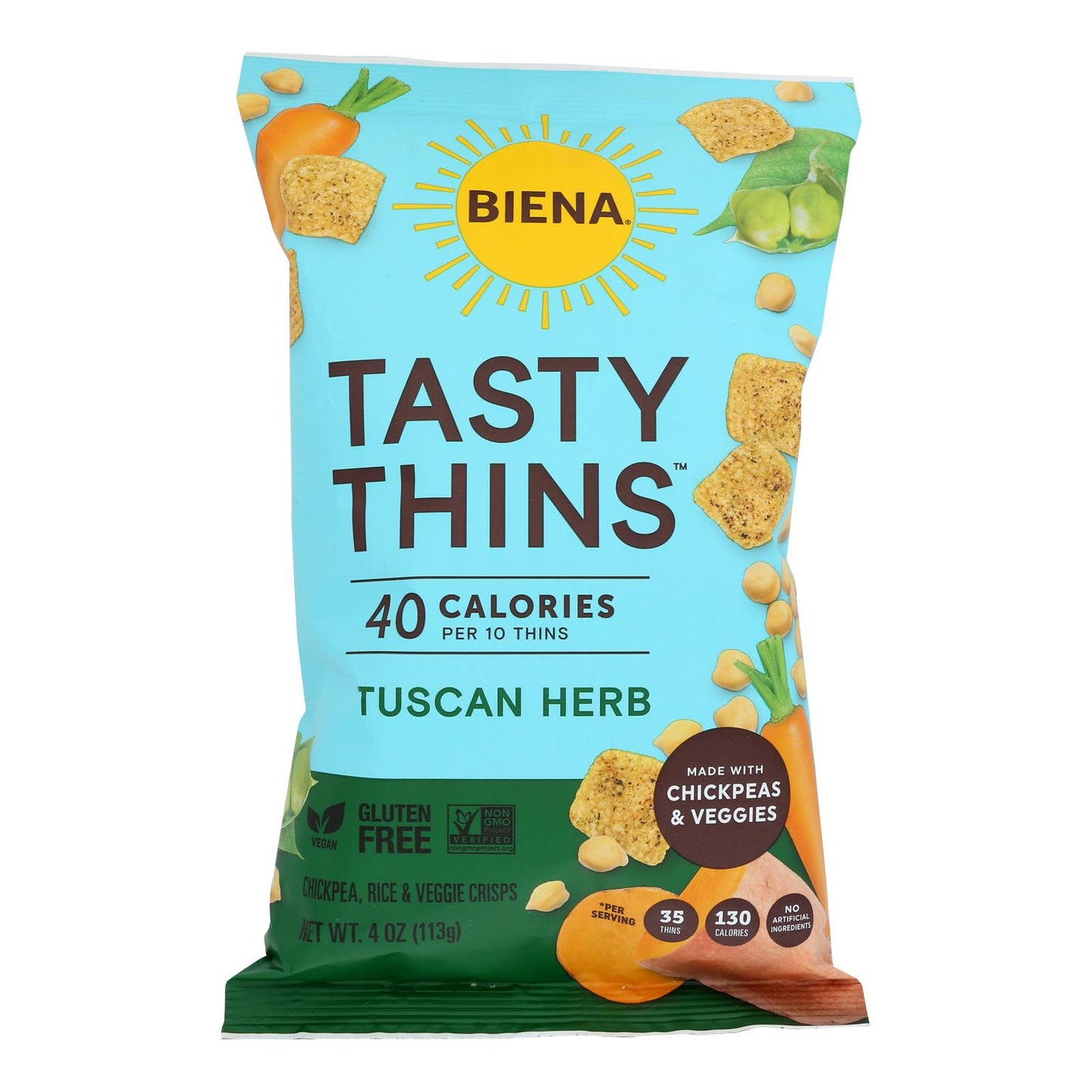 Biena Llc - Tasty Thins Tuscan Herb - Case of 12-4 Ounce