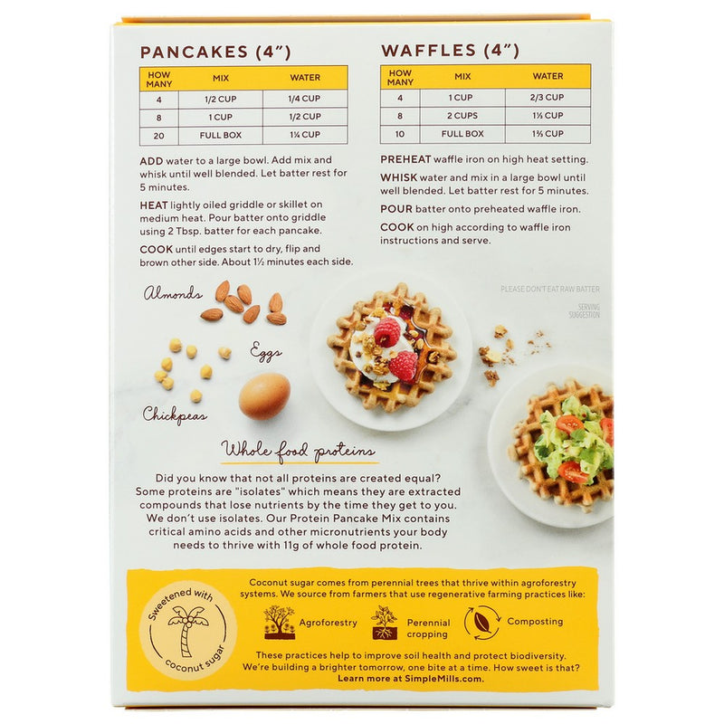 Simple Mills Pancake Mx Almnd Flour Prtn - 10 Ounce, Case of 6