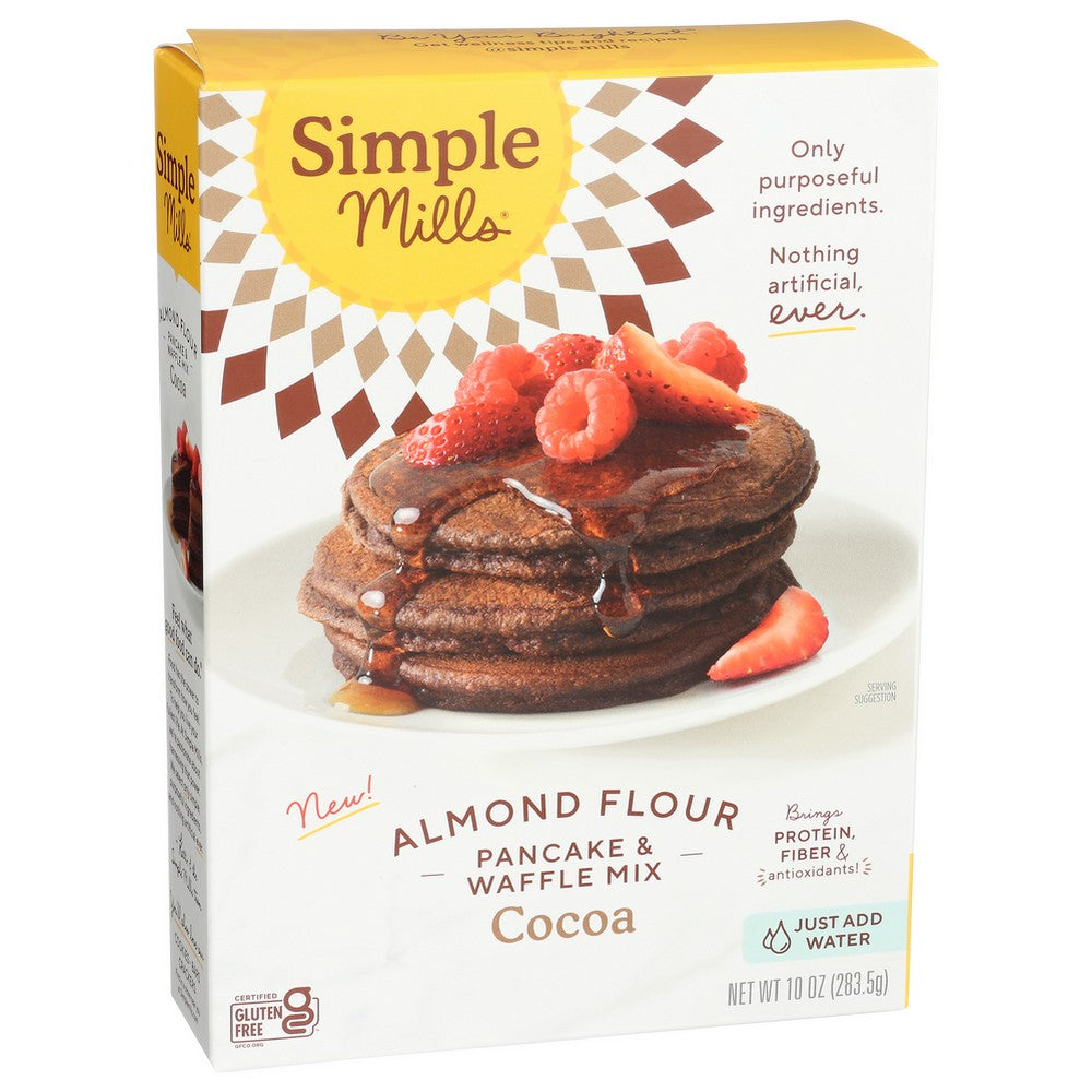 Simple Mills Mix Pancake Waffle Cocoa - 10 Ounce,  Case of 6