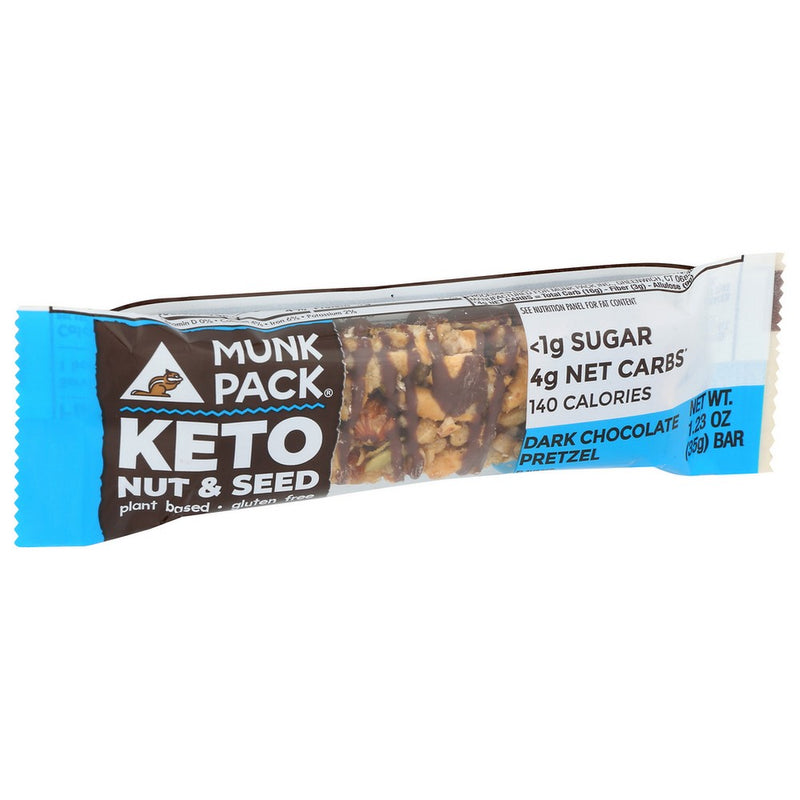 Munk Pack Bar Nut Sd Dk Chocolate Prtzl - 1 Ounce, Case of 12