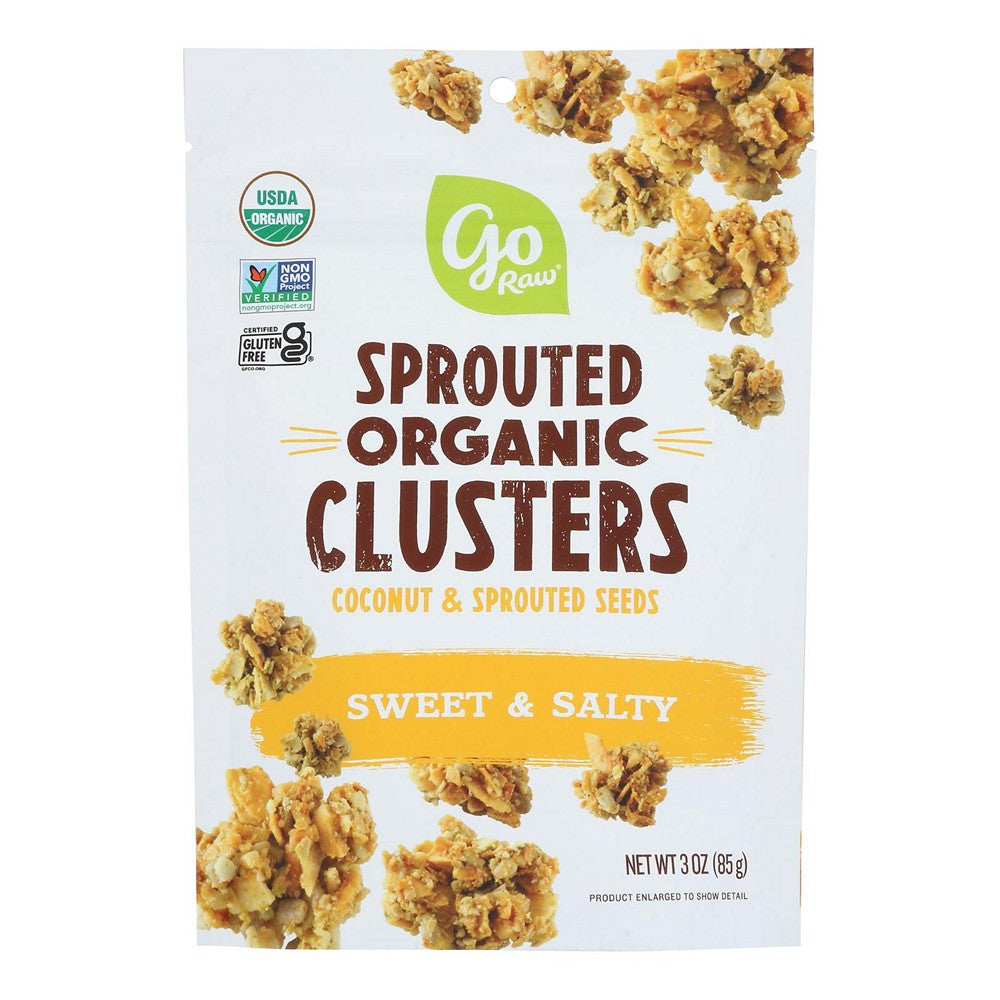 Go Raw - Clusters Coconut Sweet Salt - Case of 6-3 OZ