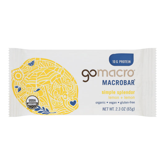 Gomacro - Bars Lemon Protein - Case of 12-2.3 Ounce