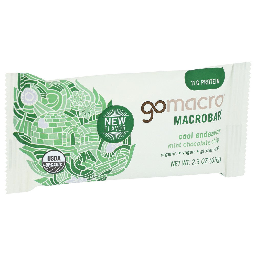 Gomacro Bar Chocolate Chip Mint - 2 Ounce,  Case of 12