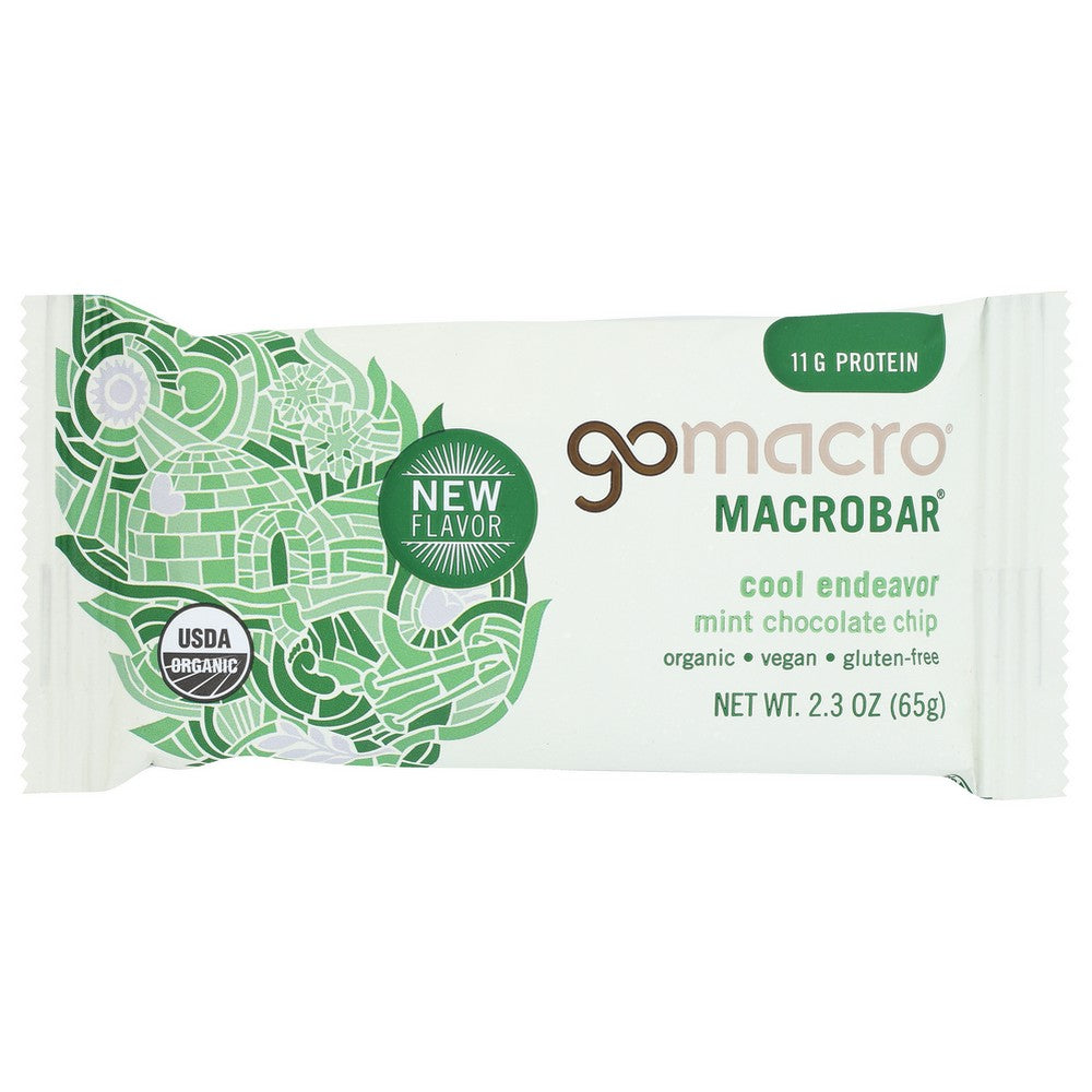 Gomacro Bar Chocolate Chip Mint - 2 Ounce,  Case of 12