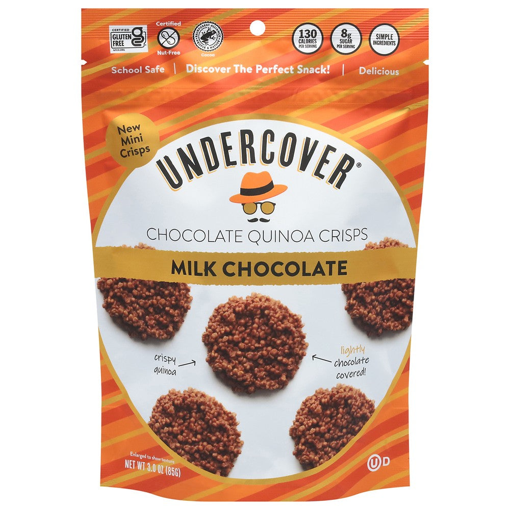 Undercover Chocolate - Mini Crsps Milk Chocolate - Case of 12-3 OZ