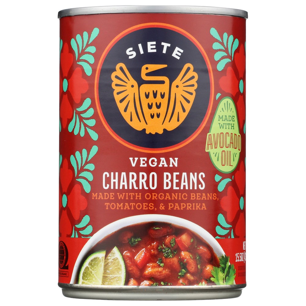 Siete Beans Charro - 16 Ounce,  Case of 12