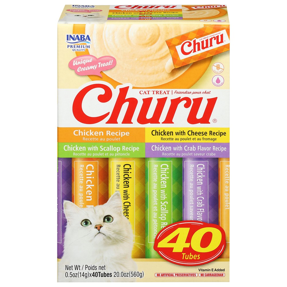 Inaba - Cat Churu Chicken Variety - Case of 4-40/.5 OZ