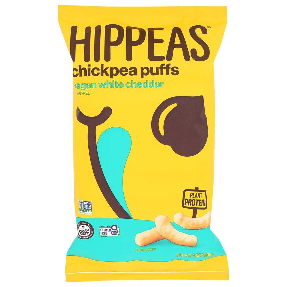 Hippeas Puffs Chickpea Wht Chddr - 4 Ounce,  Case of 12