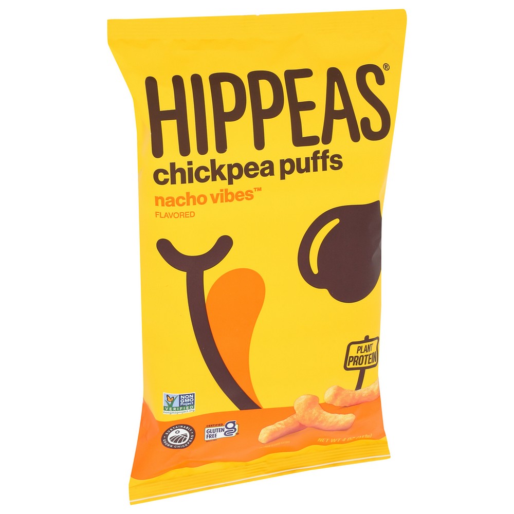 Hippeas Puffs Chickpea Nacho - 4 Ounce,  Case of 12