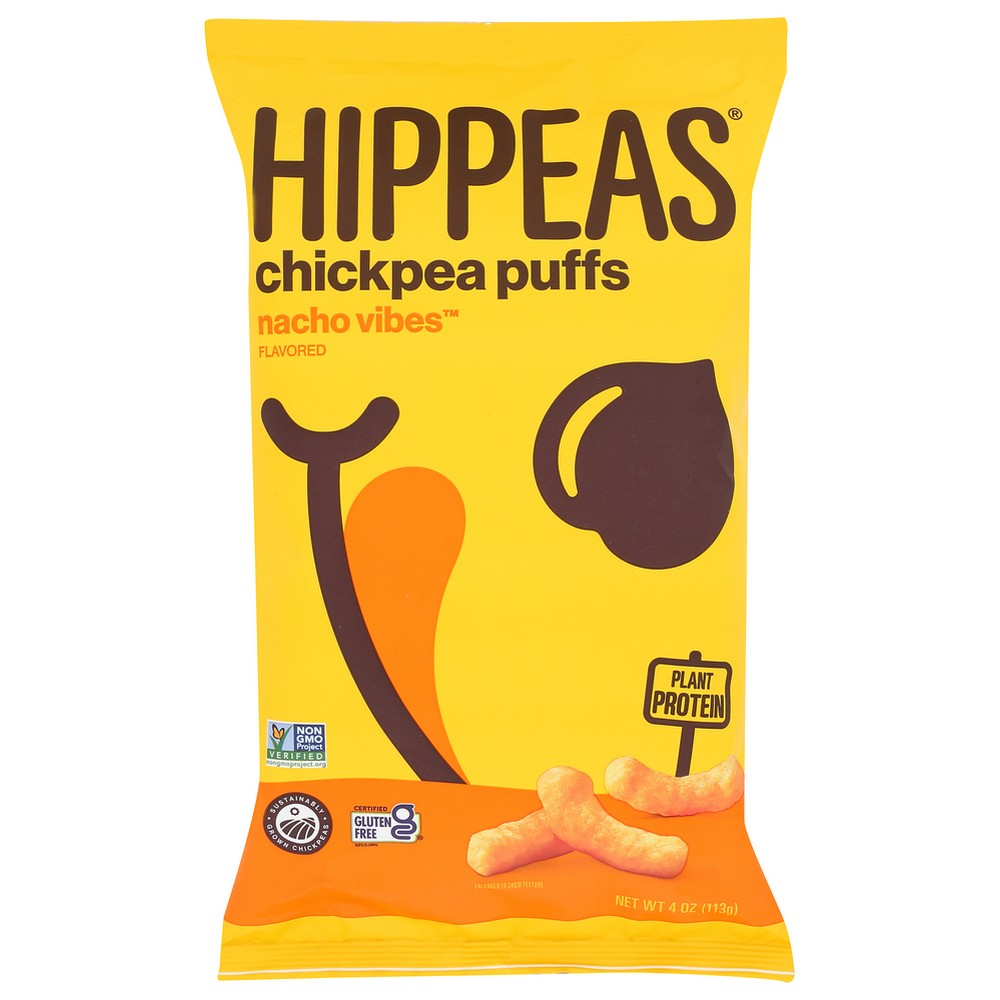 Hippeas Puffs Chickpea Nacho - 4 Ounce,  Case of 12