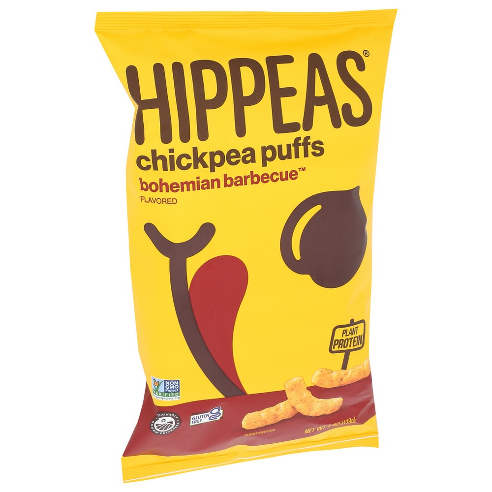 Hippeas Puffs Chckpea Bhmian Bbq - 4 Ounce,  Case of 12