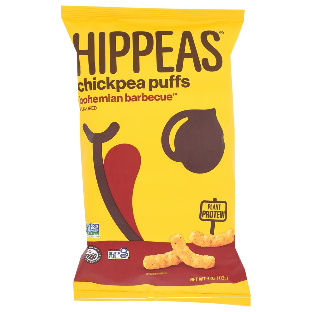 Hippeas Puffs Chckpea Bhmian Bbq - 4 Ounce,  Case of 12