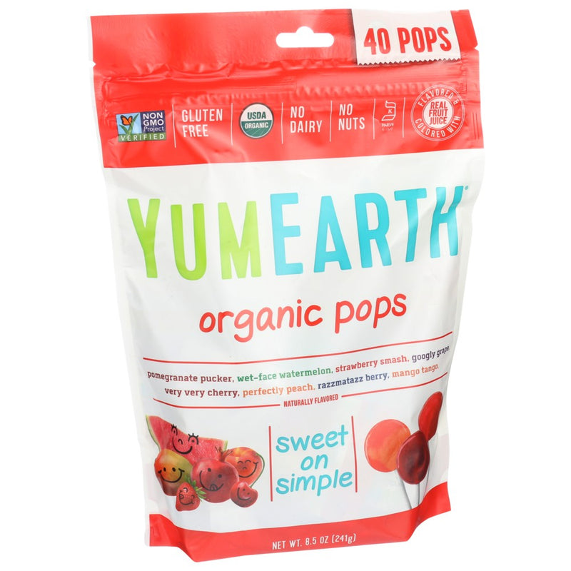 Yumearth Lolli Pop Family Size - 9 Ounce, Case of 12