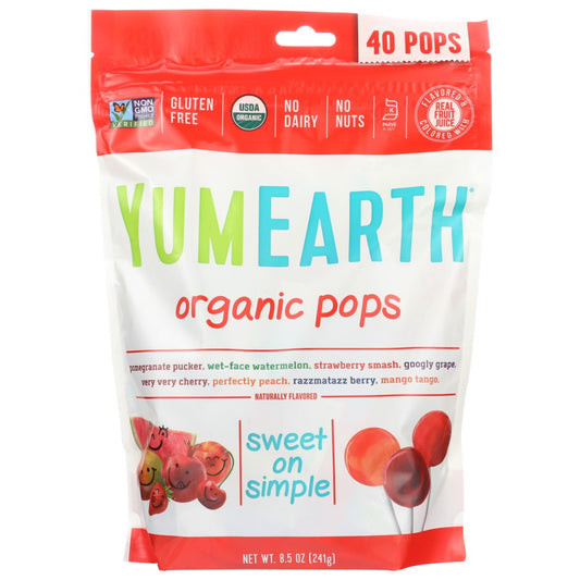 Yumearth Lolli Pop Family Size - 9 Ounce,  Case of 12