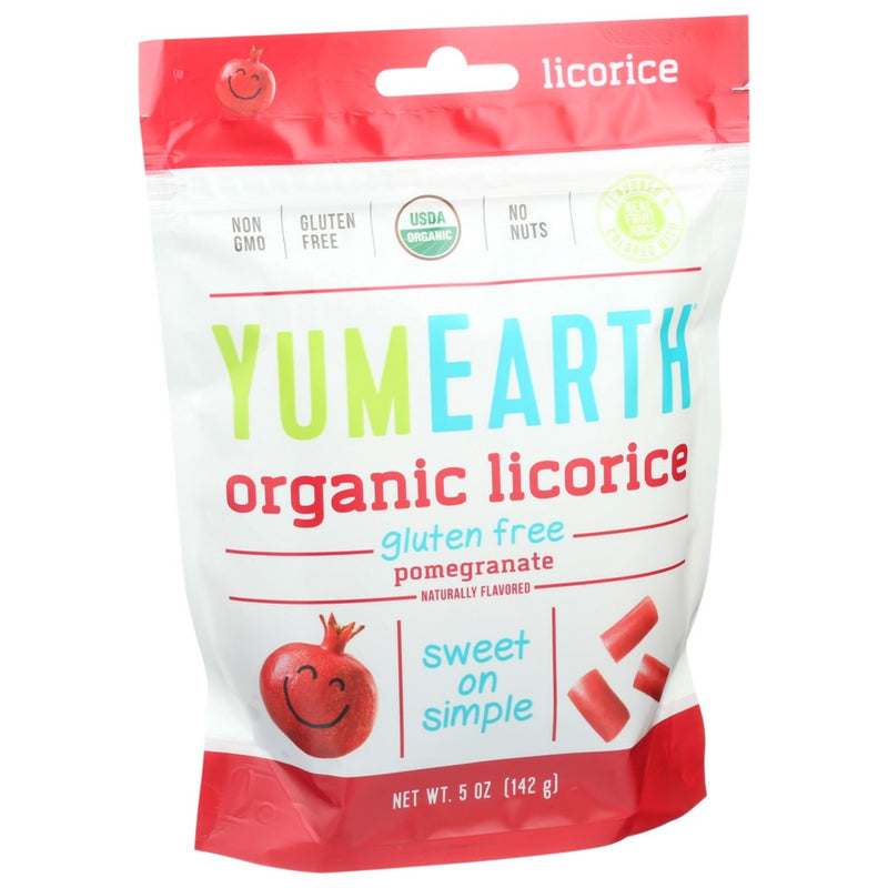 Yumearth Licorice Pomegranate Organic - 5 Ounce, Case of 6