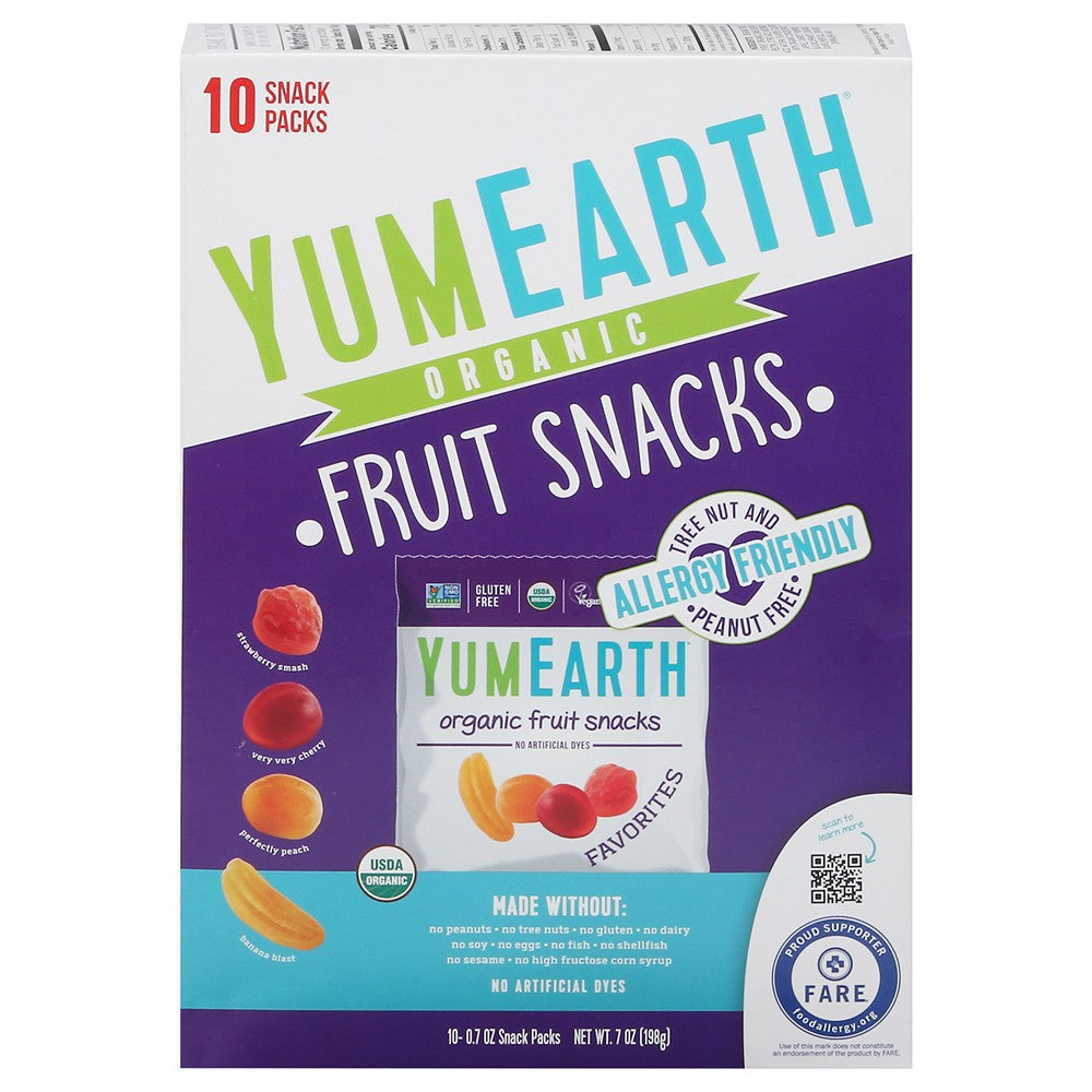 Yumearth - Fruit Snk Og2 Favorites - Case of 6-7 OZ