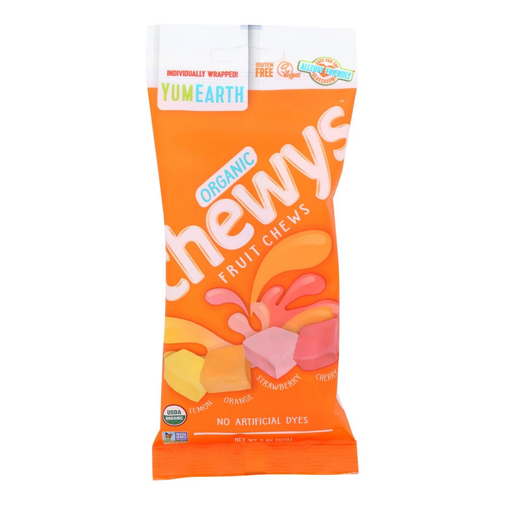 Yumearth - Chewys Fruit Chews - Case of 12-2 OZ