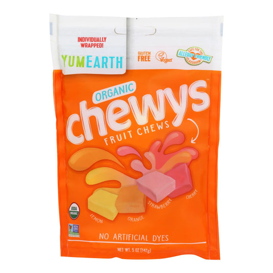 Yumearth - Chewys Fruit Chews - Case of 6-5 Ounce