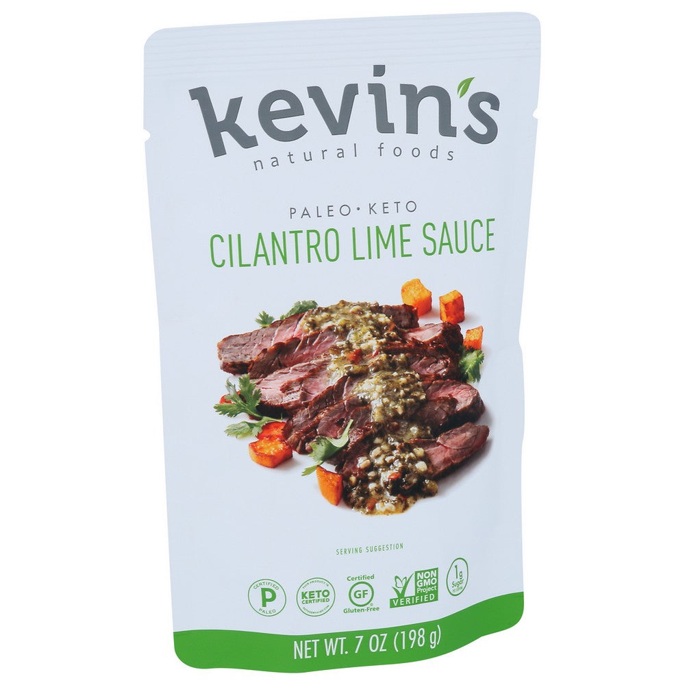 Kevins Natural Foods Sauce Cilantro Lime - 7 Ounce, Case of 12