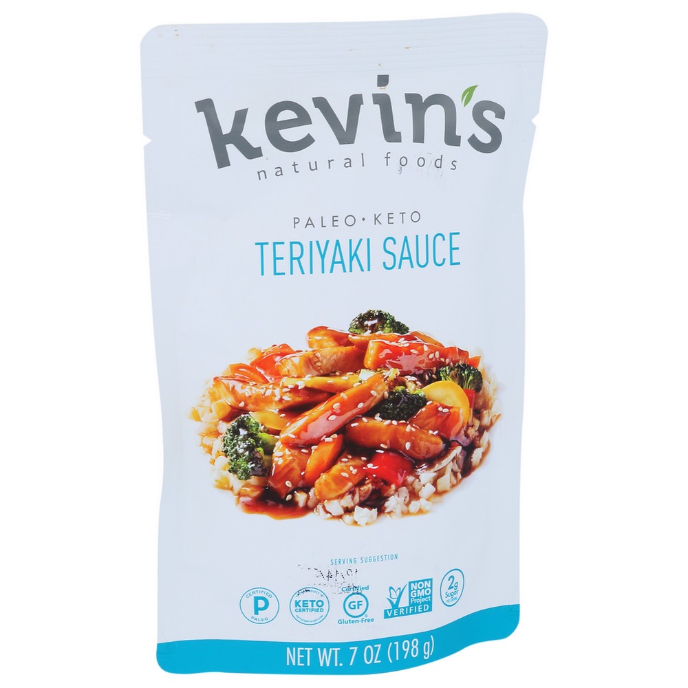 Kevins Natural Foods Sauce Teriyaki - 7 Ounce, Case of 12