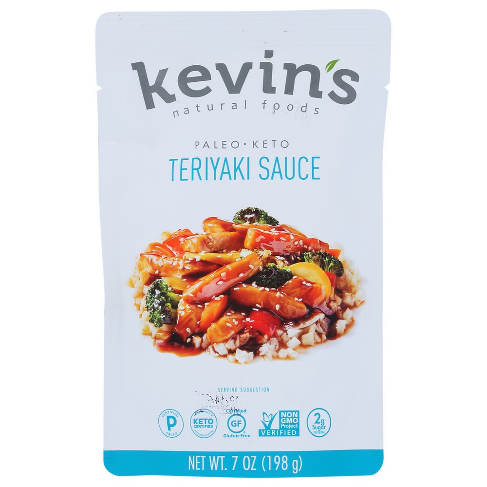 Kevins Natural Foods Sauce Teriyaki - 7 Ounce, Case of 12
