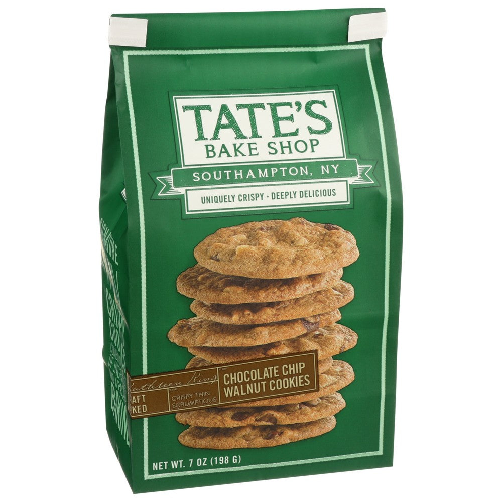 Tate's Bake Shop® , Tate's Bake Shop Cookies, Chocolate Chip Walnut, 7 Oz.,  Case of 6