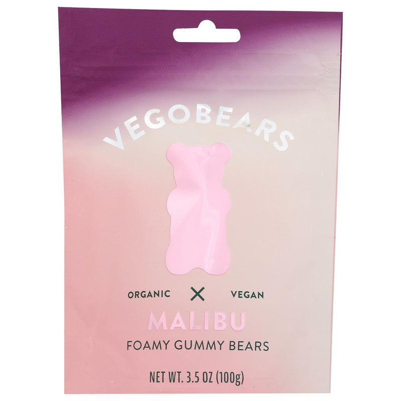 Vegobears Gummy Bear Cherry Raspbry - 4 Ounce, Case of 10