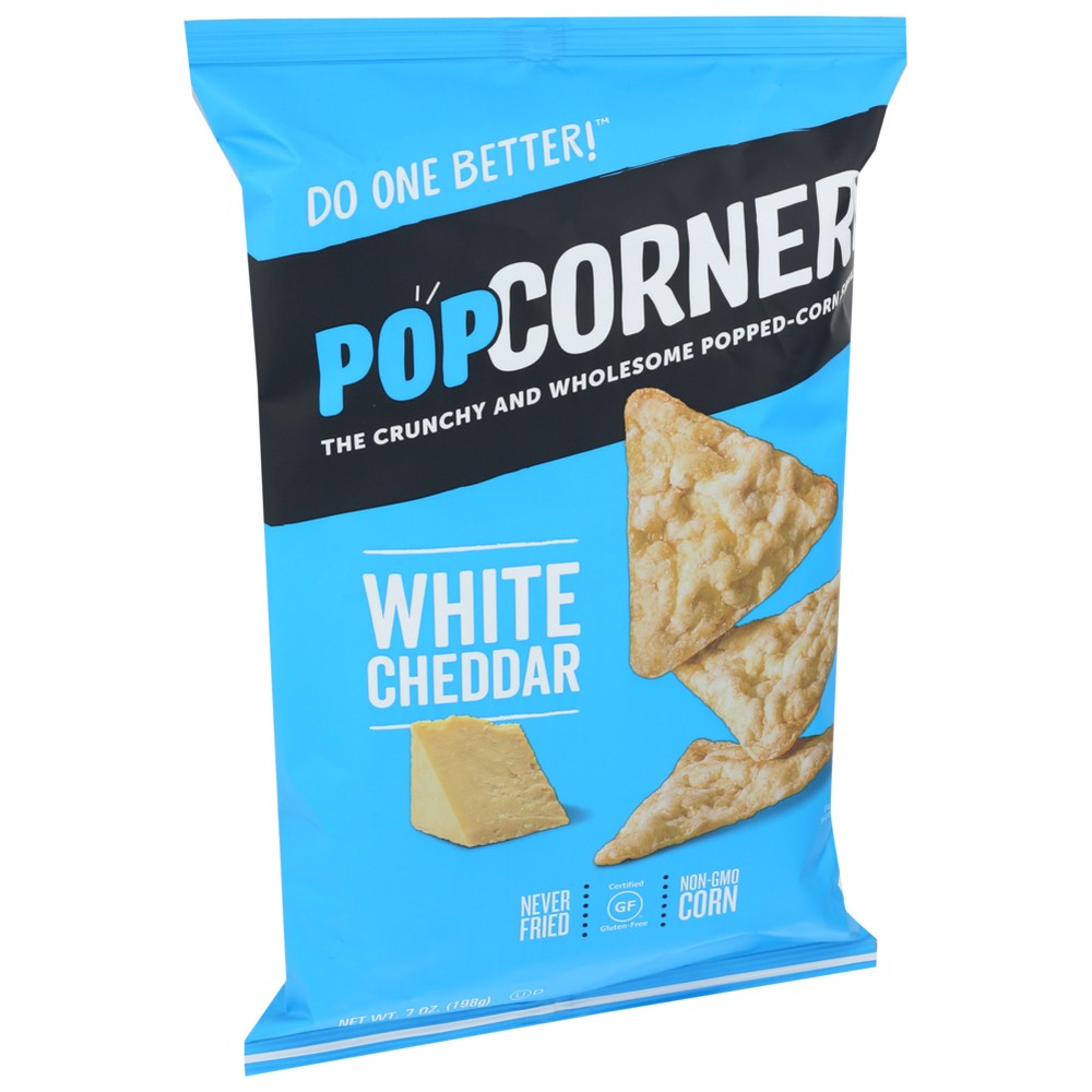 Popcorners® 402012, Our Little Rebellion Popcorners, White Cheddar, 7 Oz.,  Case of 12