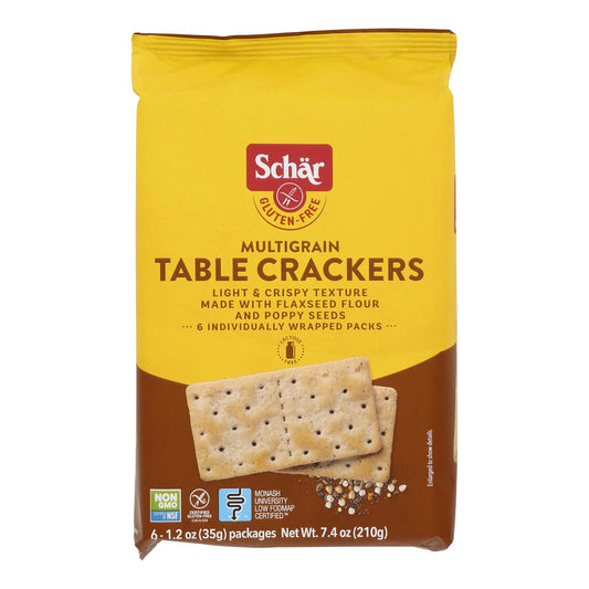 Schar - Crackers Multigrn Table - Case of 5-7.4 Ounce