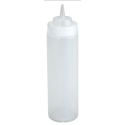 Winco Squeeze Bottle Wide Mouth Clear 16 Ounce, 6 Piece