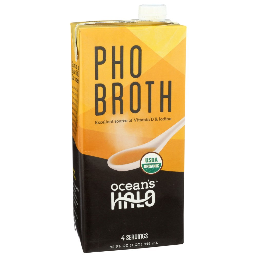 Ocean's Halo® 720P,  Organicanic Pho Broth 32 Fluid Ounce,  Case of 6