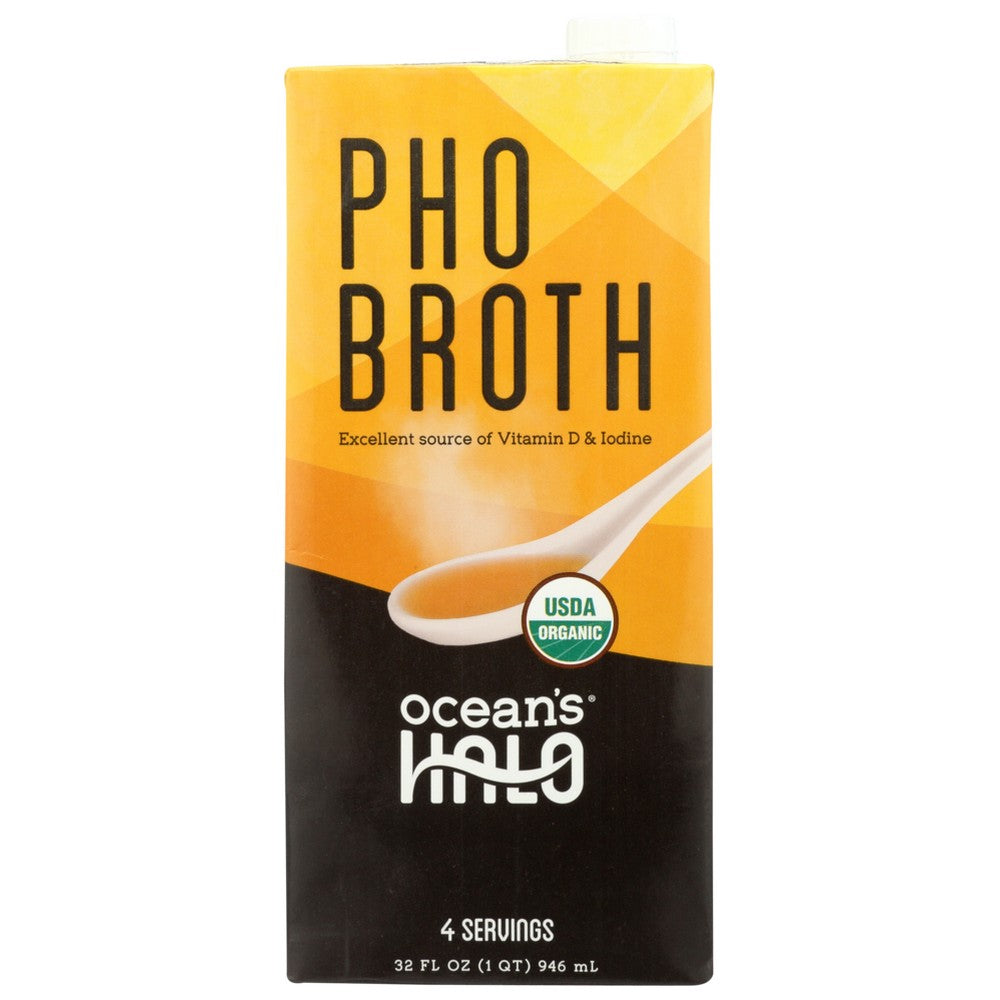 Ocean's Halo® 720P,  Organicanic Pho Broth 32 Fluid Ounce,  Case of 6