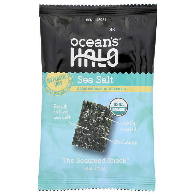 Oceans Halo Seaweed Sea Salt Snck Tryl - 0 Ounce, Case of 20