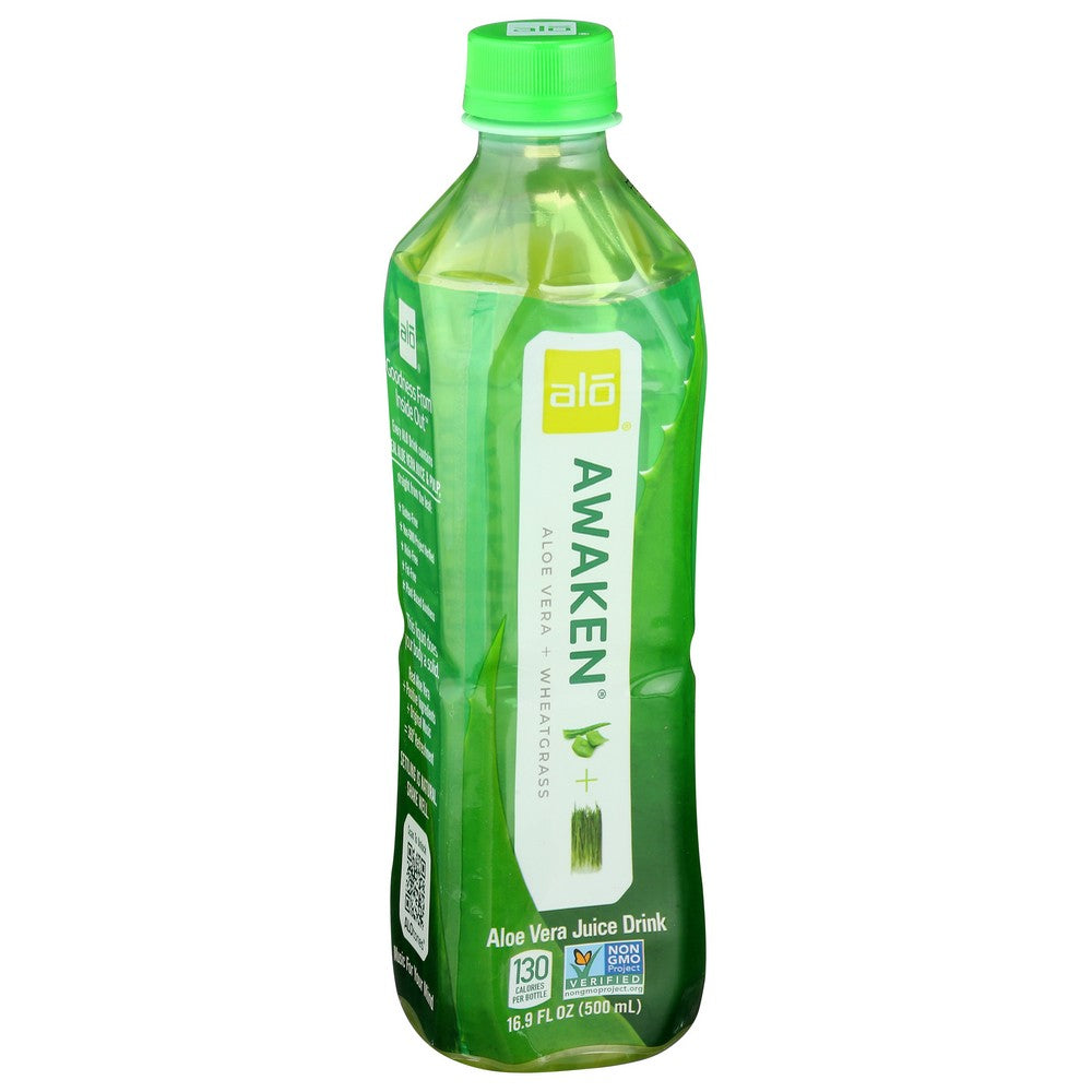 Alo® 10028, Alo Awaken Aloe Vera Juice Drink, 16.9 Oz.,  Case of 12