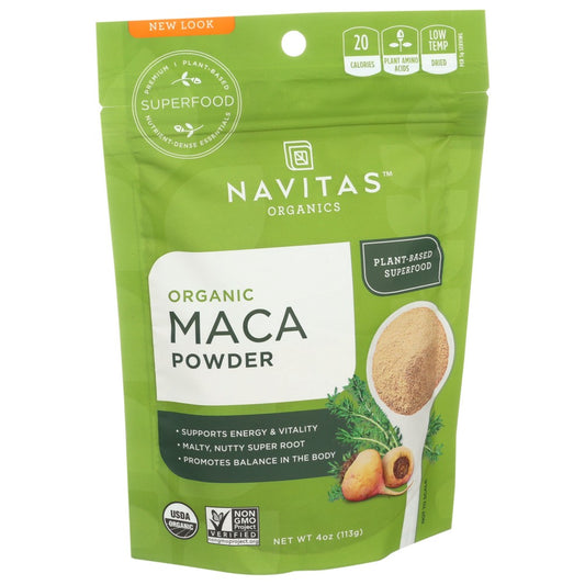 Navitas Organicanics® 11005, Navitas Organicanics Maca Powder, Incan Superfood, 4 Oz.,  Case of 1