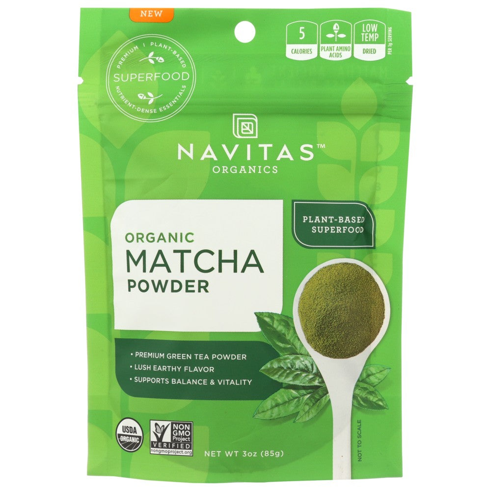 Navitas Organicanics® 55003, Navitas Organicanics Organicanic Matcha Powder, 3 Oz.,  Case of 1