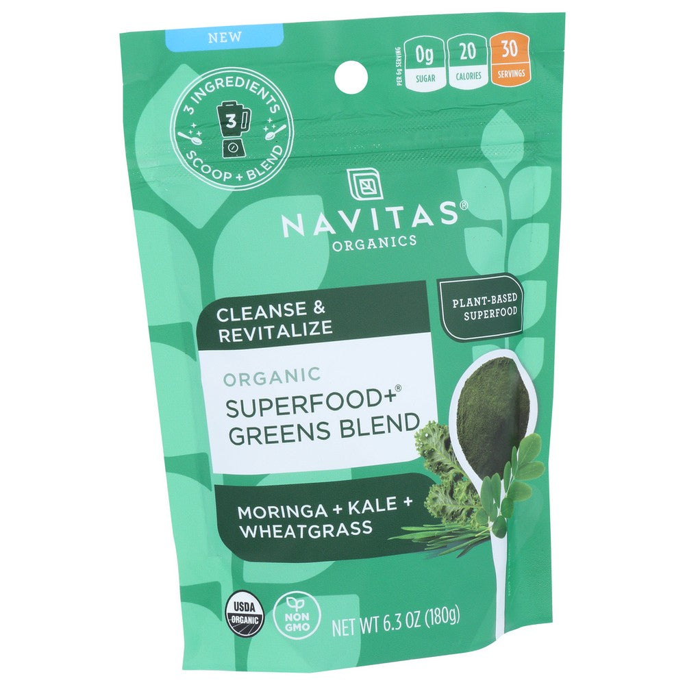 Navitas Organicanics® ,  Superfood+ Greens Blend 6.3 Ounce,  Case of 1