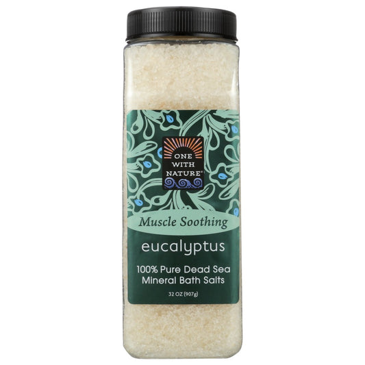 One With Nature Bath Slt Mus Soth Eucalyp - 32 Ounce,  Case of 6