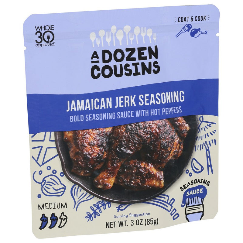 A Dozen Cousins Seasoning Jamaican Jerk - 3 Ounce, Case of 10