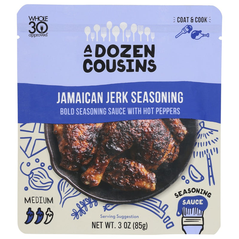 A Dozen Cousins Seasoning Jamaican Jerk - 3 Ounce, Case of 10