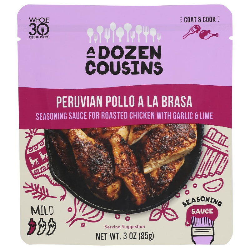 A Dozen Cousins Seasoning Peruvian Pollo - 3 Ounce, Case of 10