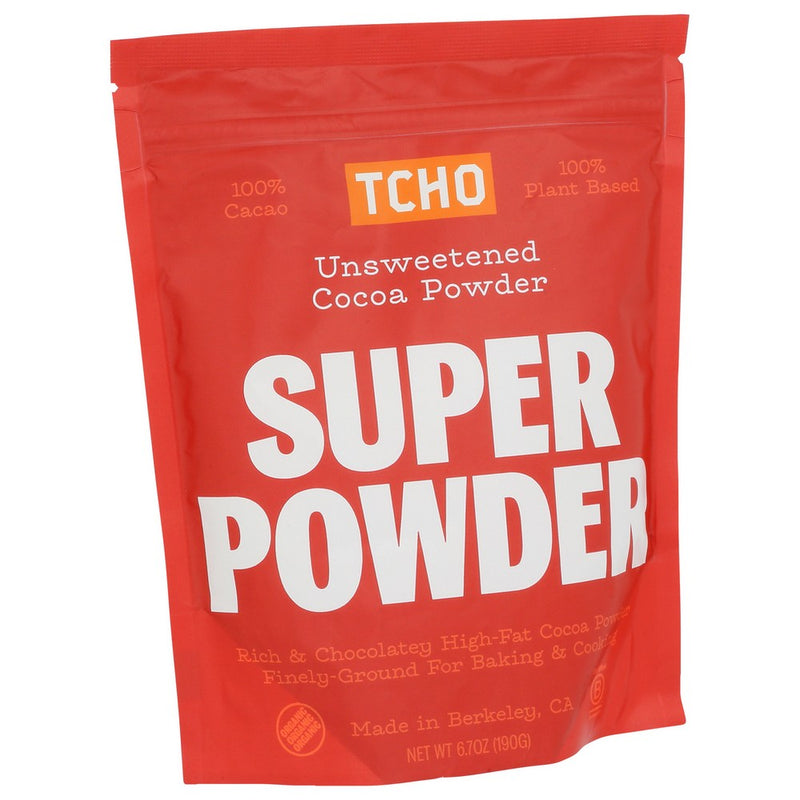 Tcho Cocoa Powdr Supr Unsweet - 7 Ounce, Case of 6