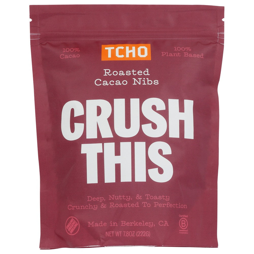 Tcho 11643-21, Tcho Chocolate, Roasted Cacao Nibs, 7.8 Oz.,  Case of 6