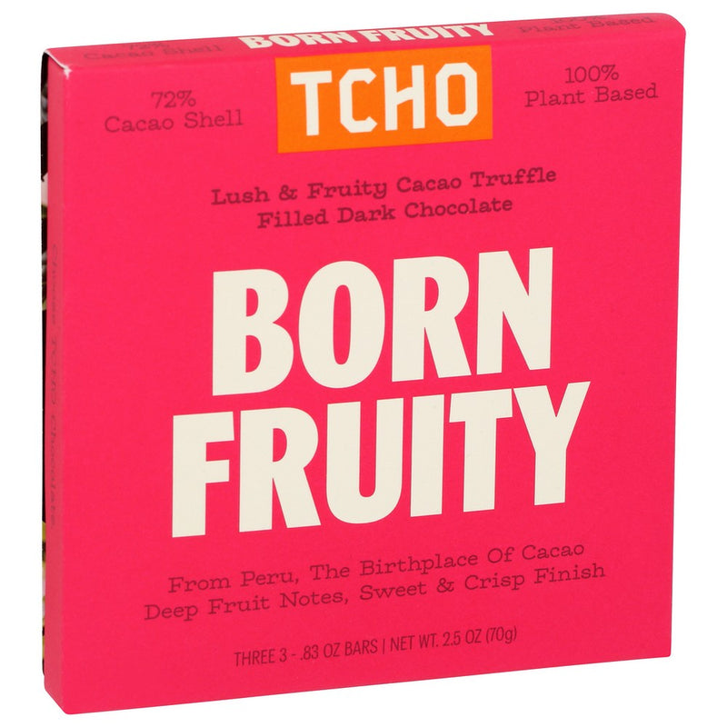 Tcho Bar Chocolate Fruity - 3 Ounce, Case of 10