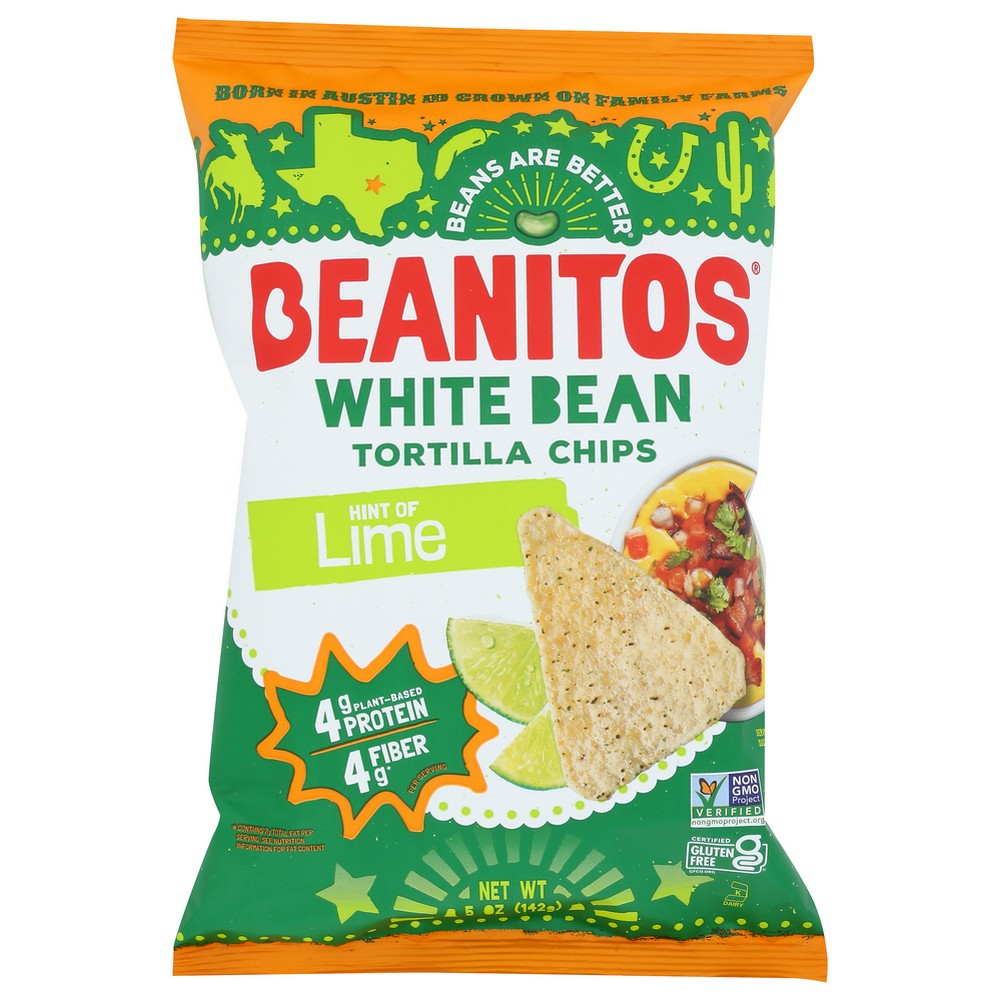 Beanitos™ Bn-Fg-1506, Beanitos Chips White Bean Hint Of Lime, 6 Oz. Bag,  Case of 6